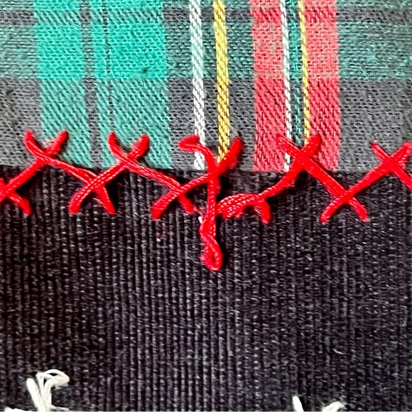 Vintage SUSAN BRISTOL Corduroy Plaid Patchwork Holiday Christmas Vest—SZ. 3X - Picture 11 of 16